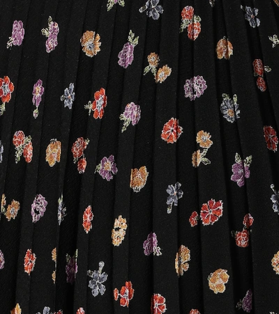 Shop See By Chloé Printed Georgette Midi Skirt In Black