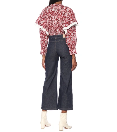 Shop See By Chloé High-rise Cropped Jeans In Blue