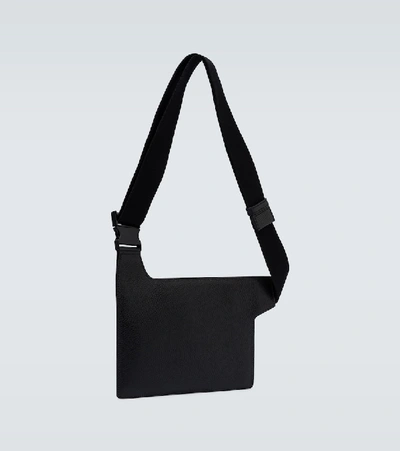 Shop Dolce & Gabbana Grained Leather Belt Bag In Black