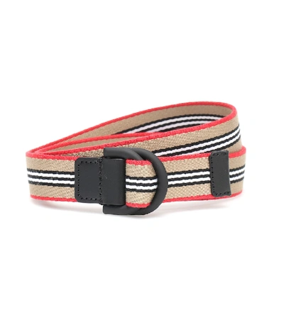 Burberry Red Double D Ring Belt Burberry