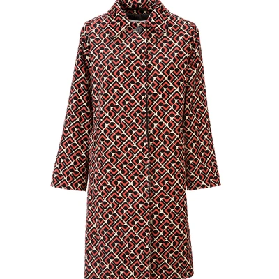 Shop La Doublej Velvet Loden Coat In Domino Rosa