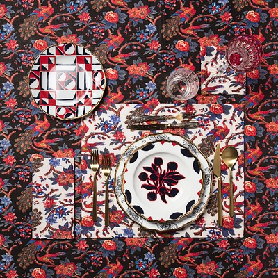 Shop La Doublej Housewives Placemat Set In Pavone