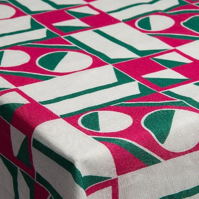 La Doublej Housewives Large Tablecloth In Geometrico Rosa