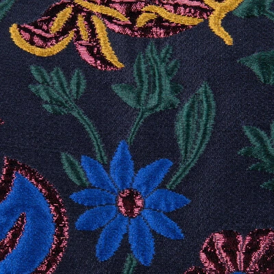 La Doublej Bouncy Coat In Dragonflower Lurex