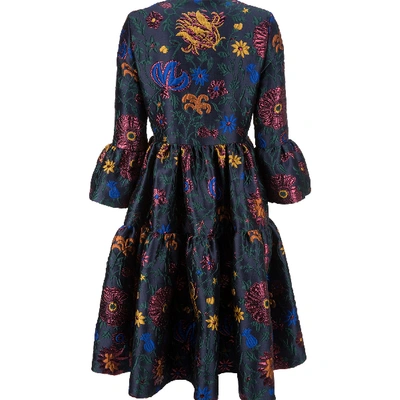 La Doublej Bouncy Coat In Dragonflower Lurex