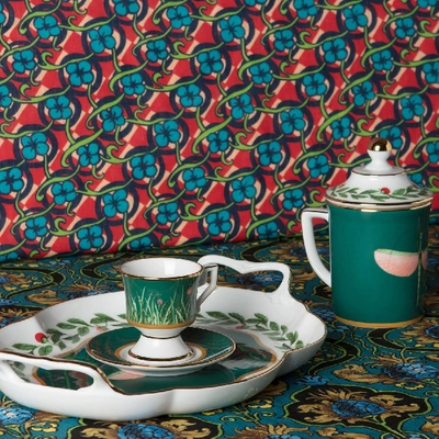 La Doublej Housewives Espresso Cup & Saucer Set Of 2 In Libellula
