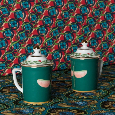 La Doublej Housewives Lidded Mug In Libellula