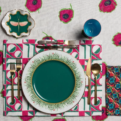 La Doublej Housewives Charger Plate In Libellula