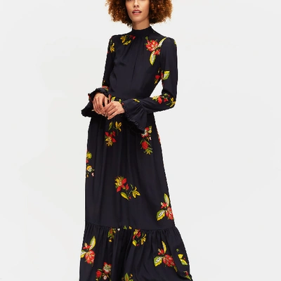 Shop La Doublej Visconti Dress In Space Flower