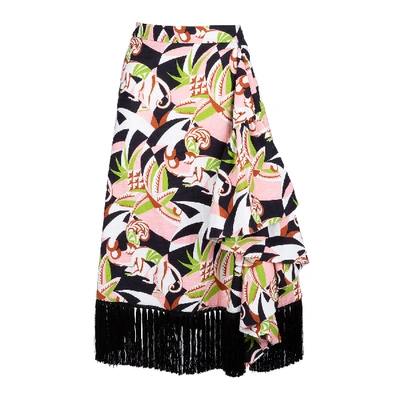 Shop La Doublej Jungle Skirt In Tom Tom