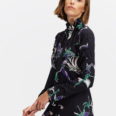 Shop La Doublej Martha Dress In Orchidee Nero