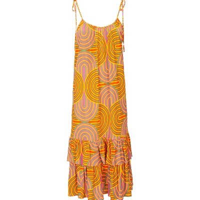 Shop La Doublej Simps Dress In Slinky Giallo