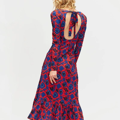 Shop La Doublej Ballerina Dress In Wildbird Rosso