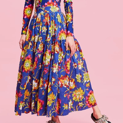 Shop La Doublej Oscar Skirt In Dandelion Blu