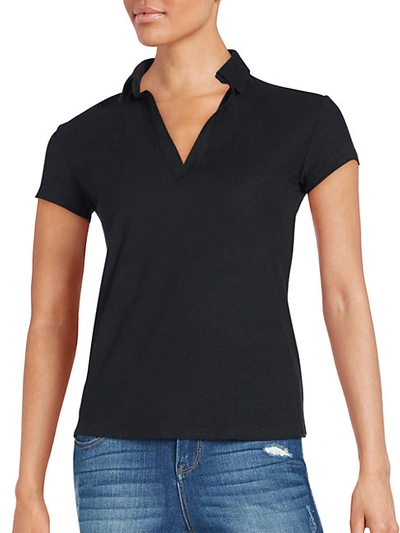 Shop James Perse Women's Polo Shirt In Black