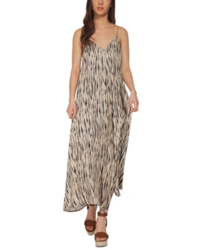 Shop Black Tape Printed Cami Maxi Dress In Taupe Snake
