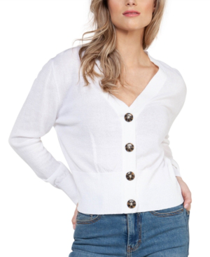 black button down cardigan sweater