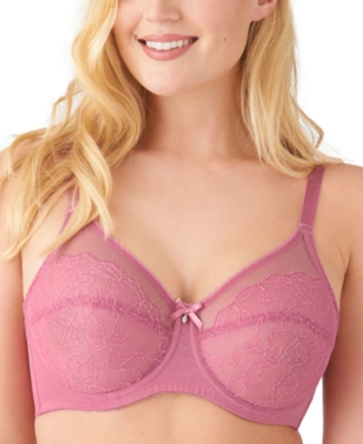 Wacoal Retro Chic Full-figure Underwire Bra 855186, Up To I Cup In Heather  Rose