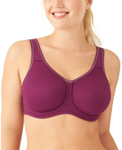 Shop Wacoal Sport High-impact Underwire Bra 855170, Up To H Cup In Purple Potion W/heather Rose