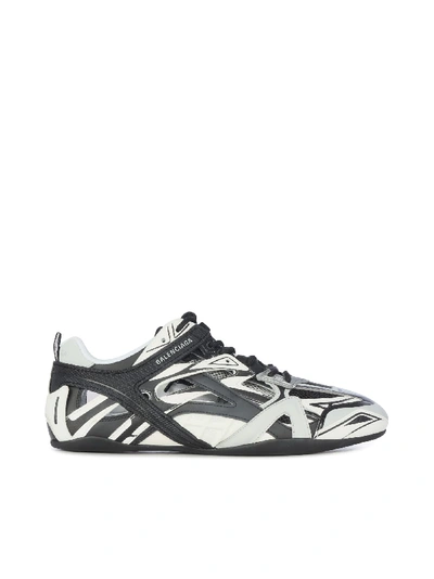 Shop Balenciaga Drive Sneakers In Grey Black