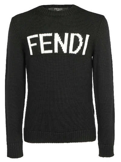 Shop Fendi Sweater In Nero