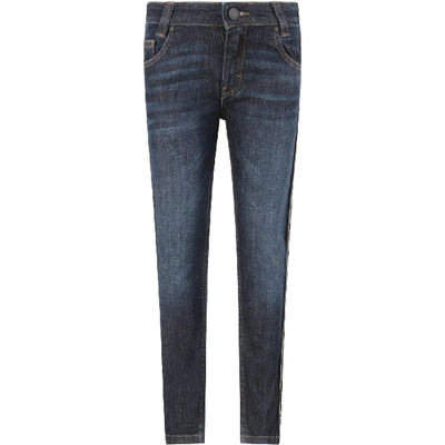 Shop Givenchy Denim Jeans With Double Ff For Boy