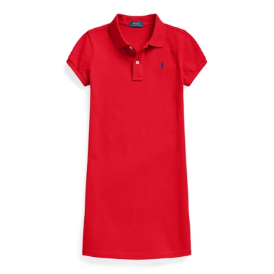 Polo Ralph Lauren Big Girls Cotton Mesh Polo Dress In Rl 2000 Red