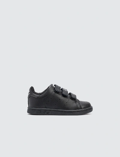 Shop Adidas Originals Stan Smith Cf Iinfants In Black