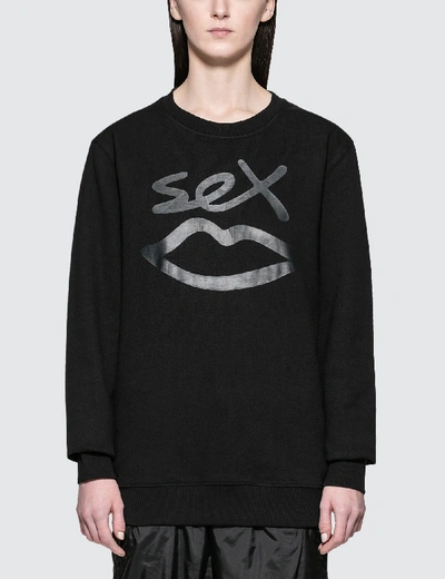 Shop Sex Skateboards Sex Logo Crew Sweatshirt In Black