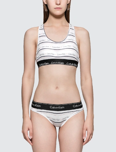 Shop Calvin Klein Underwear Unlined Bralette In White