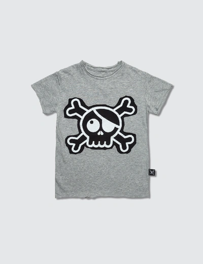 Shop Nununu Skull Patch S/s T-shirt In Grey