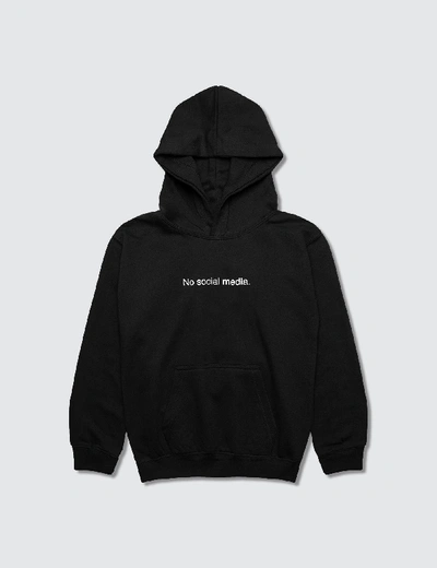 Shop Famt Kids' No Social Media. Hoodie In Black