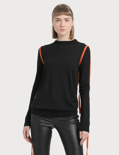 Shop Loewe Strap Sweater In Black