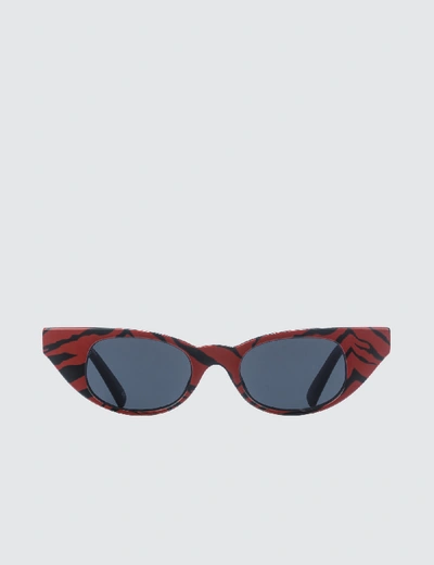 Shop Le Specs The Breaker Sunglasses In Red