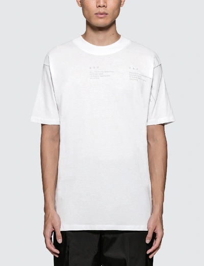 Shop Geo Metric S/s T-shirt In White
