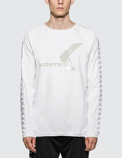 Shop Kappa L/s T-shirt In White