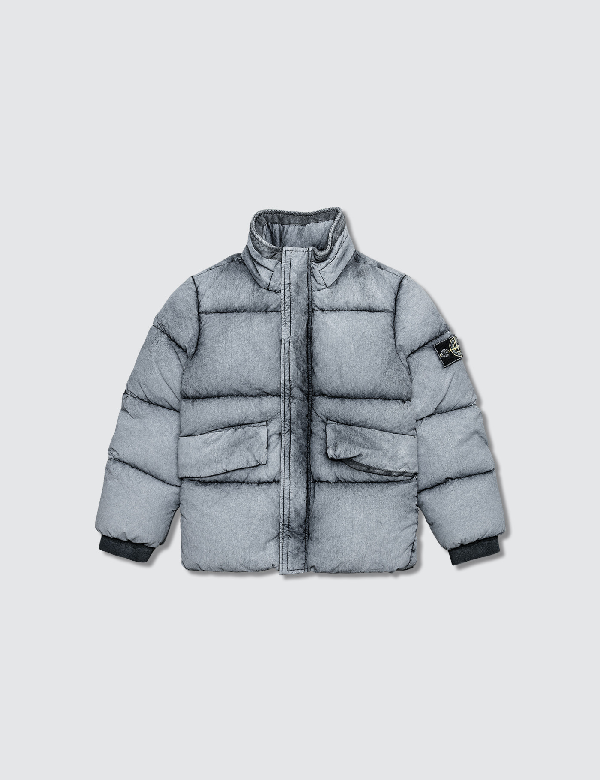 stone island puffer jacket grey