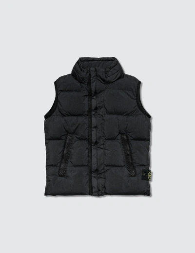 Shop Stone Island Kids Gilet In Black