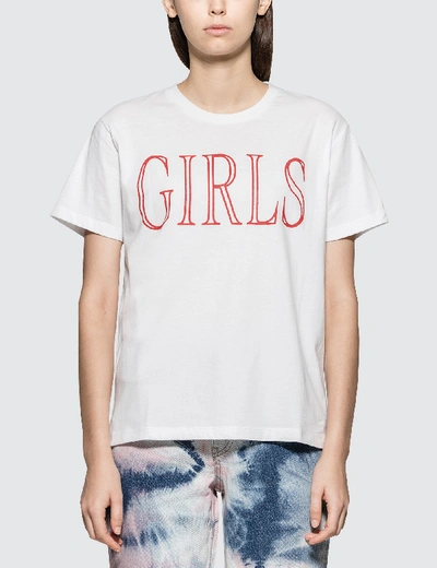 Shop Ashley Williams Girls Short Sleeve T-shirt In White