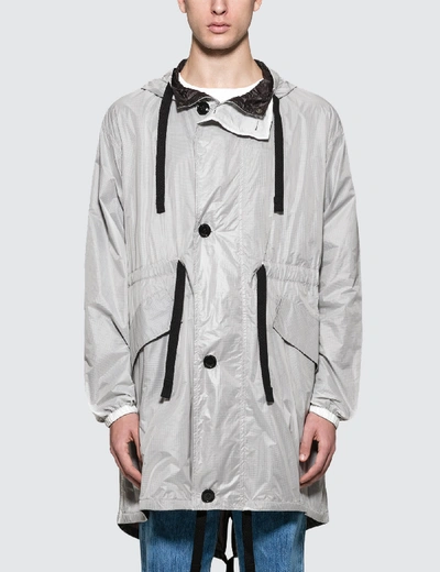 Shop Acne Studios Ola Ny Rip Jacket In White