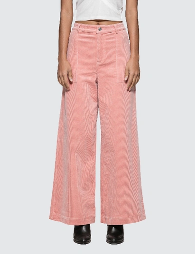 Shop Ganni Ridgewood Pants In Pink
