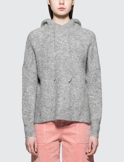 Shop Ganni Callahan Knit Pullover In Grey