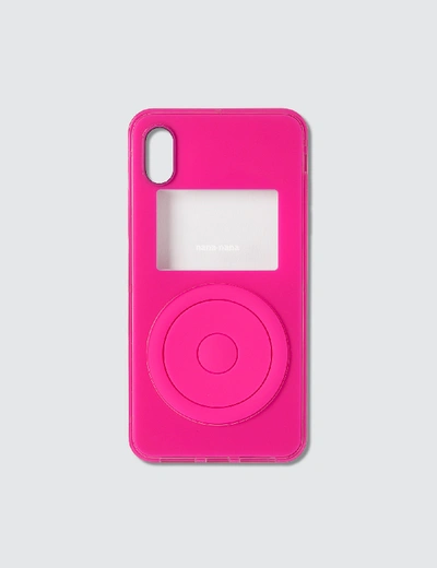 Shop Nana-nana Not A Music Player Iphone Case In Pink