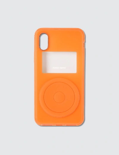 Shop Nana-nana Not A Music Player Iphone Case In Orange