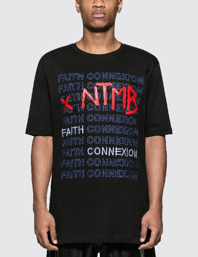 Shop Faith Connexion Ntmb Faith S/s T-shirt In Black