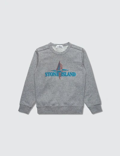 Shop Stone Island Sweatshirts (toddler) In Grey