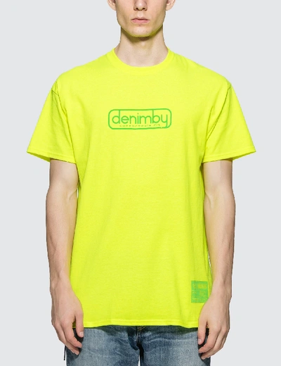 Shop Vanquish Delivery Slip T-shirt In Yellow