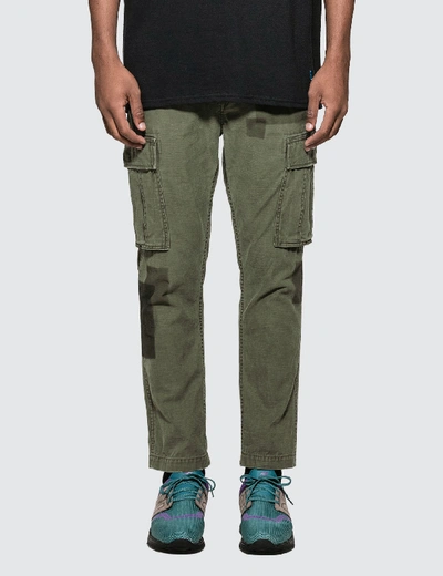 Shop Vanquish Remake Tapered Cargo Pants In Green