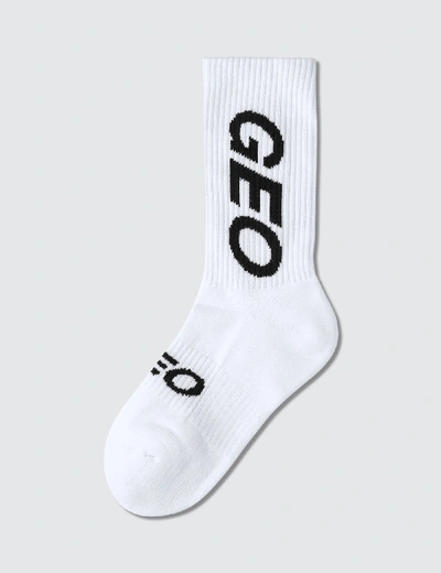 Shop Geo Essential Socks In White
