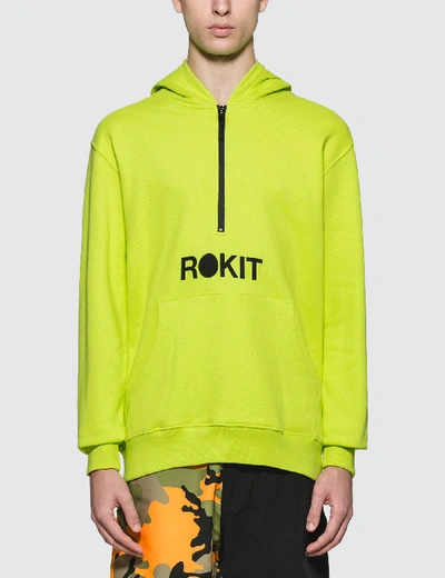 Shop Rokit The Artime Hoodie In Yellow